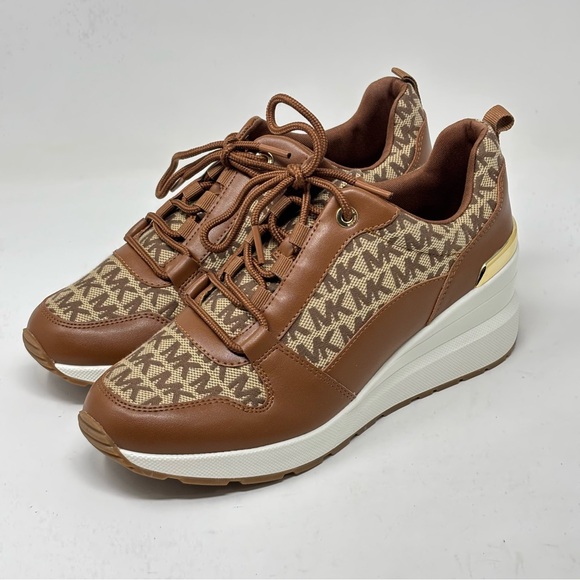 MICHAEL Michael Kors Shoes - MICHAEL Michael Kors All Over Platform Logo Sneakers Size 8.5 NWOT